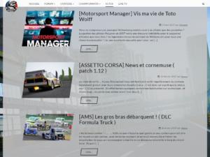 Un blog permet à la communauté de suivre l’actualité du SimRacing