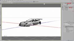 Dans le panneau latéral droit haut, vous trouverez les différents outils liés à la 3D (1 sur le visuel ci-contre).