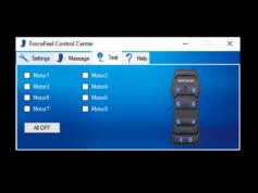 ForceFeel Control Center - l'onglet de test